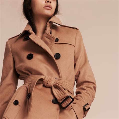 burberry camel wool trench coat|Burberry women's trench coat.